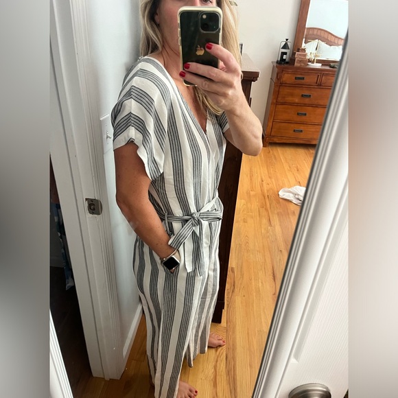 Rails Angela Mediterranean Stripe white and grey Jumpsuit S - Picture 7 of 8